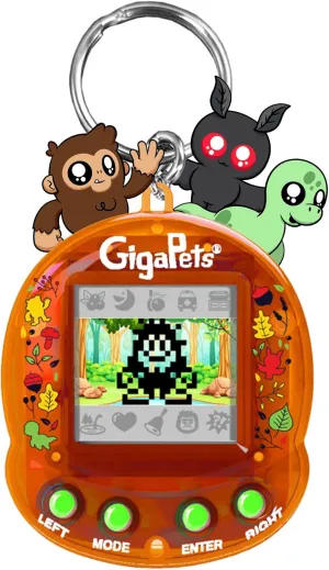 Giga Pets Cryptids Interactive Digital Pet, Bigfoot, Mothman, Loch Ness Monster Virtual Pets for Kids, 90’s Gaming Boys, Girls Toys Gift Ages 5 and Up