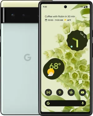 Google Pixel 6 5G, US Version, 128GB, Sorta Seafoam - Unlocked (Renewed)