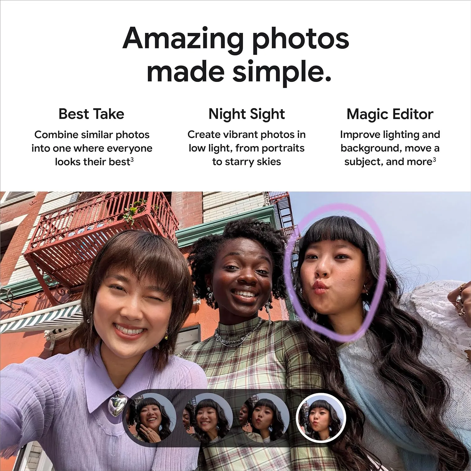 Google Pixel 8a - Unlocked Android Phone with Google AI, Advanced Pixel Camera and 24-Hour Battery - Porcelain - 128 GB