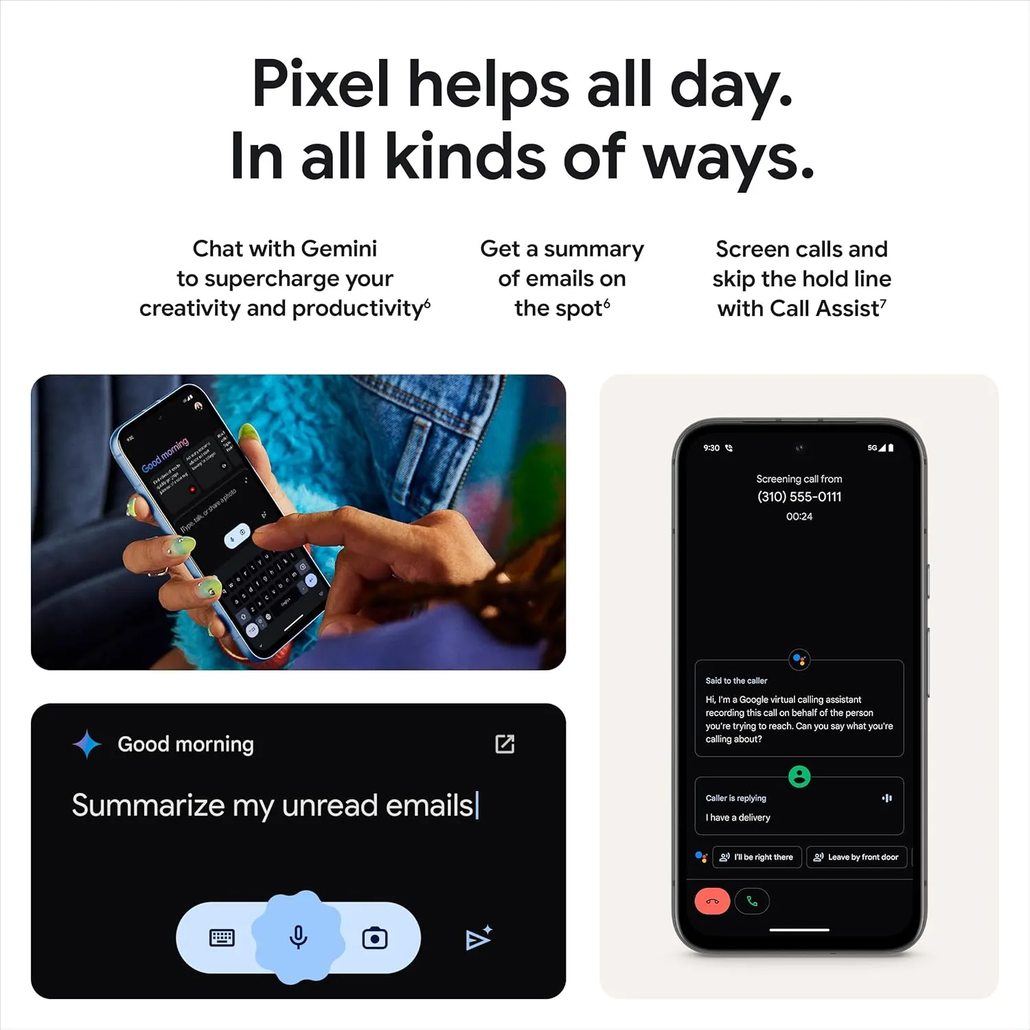 Google Pixel 8a - Unlocked Android Phone with Google AI, Advanced Pixel Camera and 24-Hour Battery - Porcelain - 128 GB