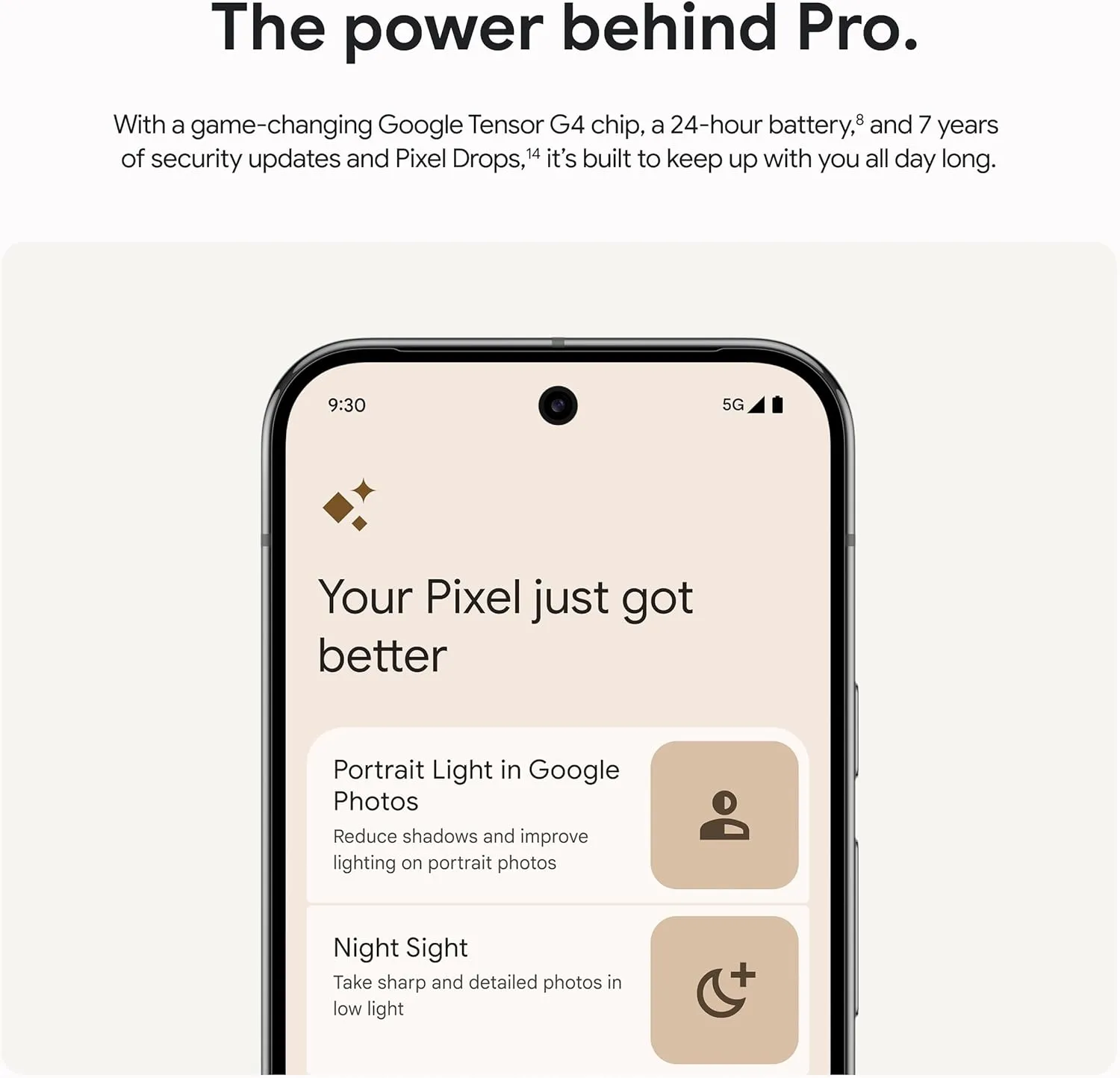 Google Pixel 9 Pro - Unlocked Android Smartphone with Gemini, Triple Rear Camera System, 24-Hour Battery, and 6.3" Super Actua Display - Obsidian - 128 GB