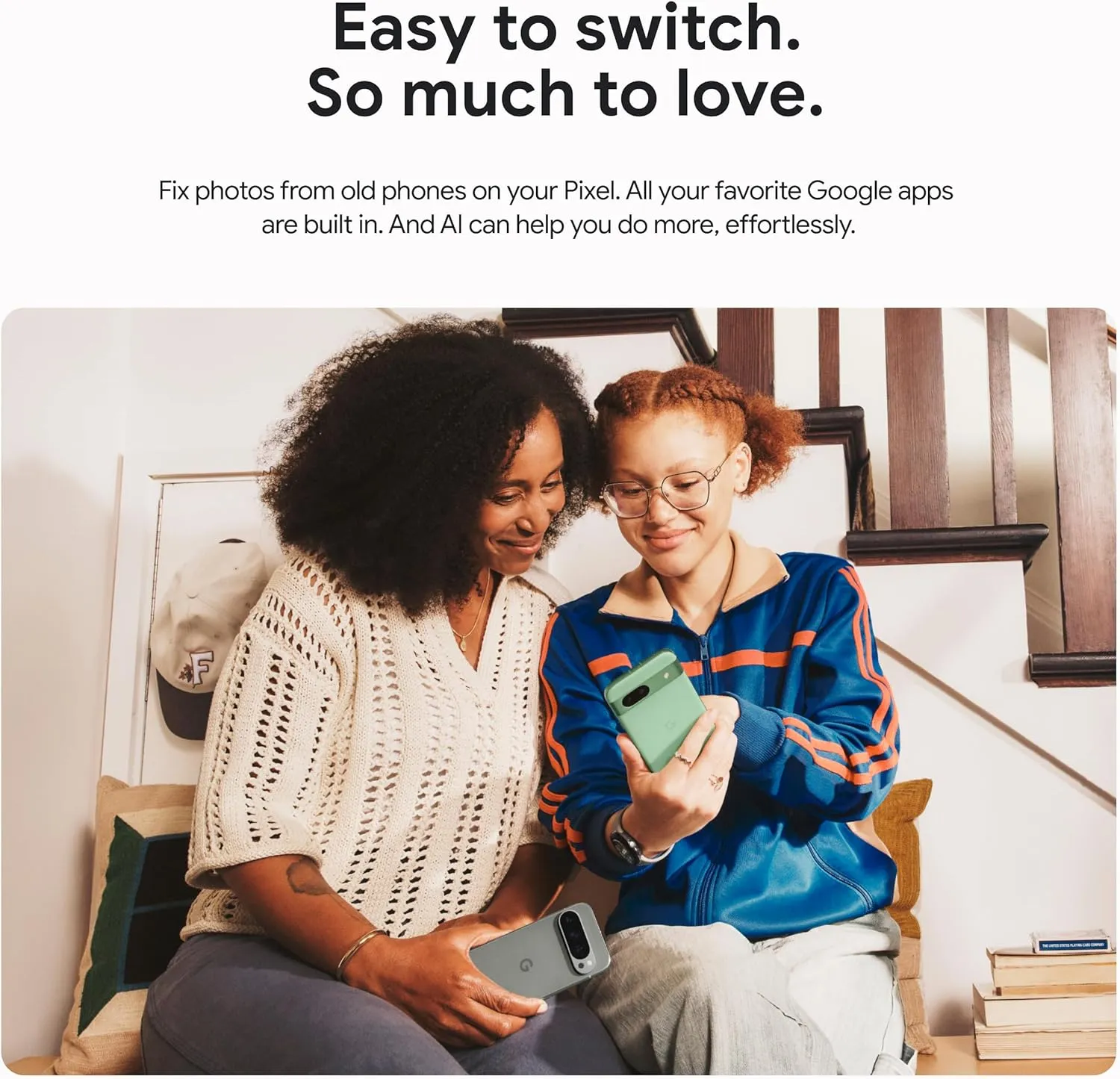 Google Pixel 9 - Unlocked Android Smartphone with Gemini, 24-Hour Battery, Advanced Camera, and 6.3" Actua Display - Porcelain - 256 GB