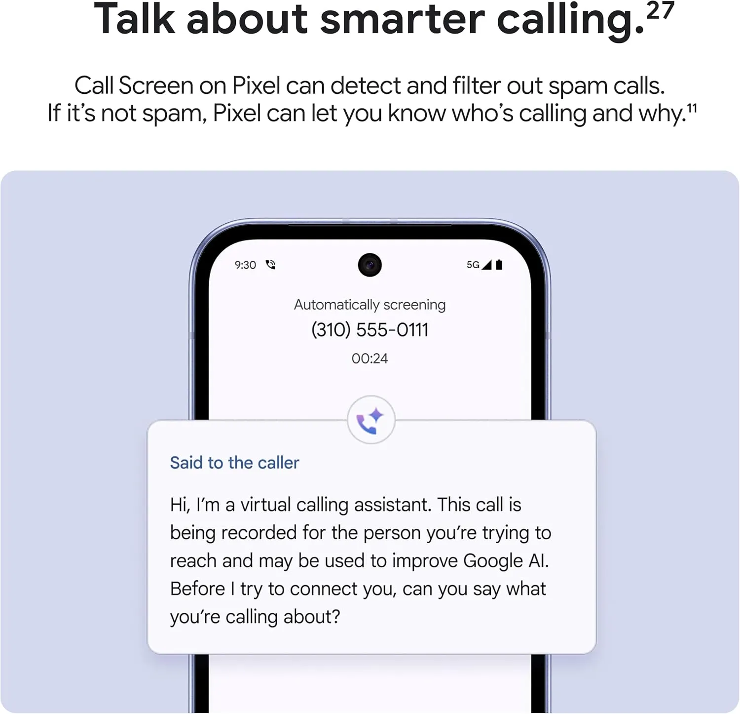 Google Pixel 9a - Iris - 128 GB with $100 Amazon Gift Card