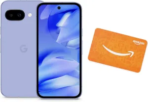 Google Pixel 9a - Iris - 128 GB with $100 Amazon Gift Card