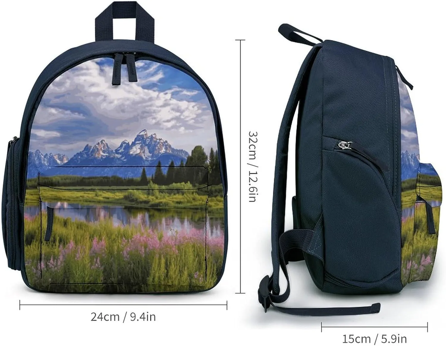 Grand Teton National Park Travel Backpack Casual Bag Lightweight Hiking Backpacks for Business, Travelling, Hiking