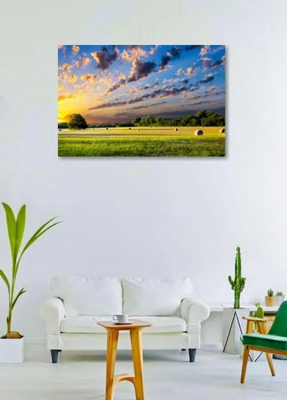 GRANDART.COM - Haystack At Dusk III - Canvas Wall Art By