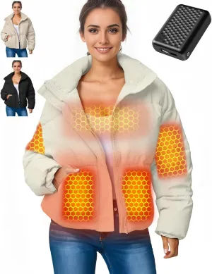 Graphene Women Heated Jacket 12V Fast Charge 18400mAh Large Capacity