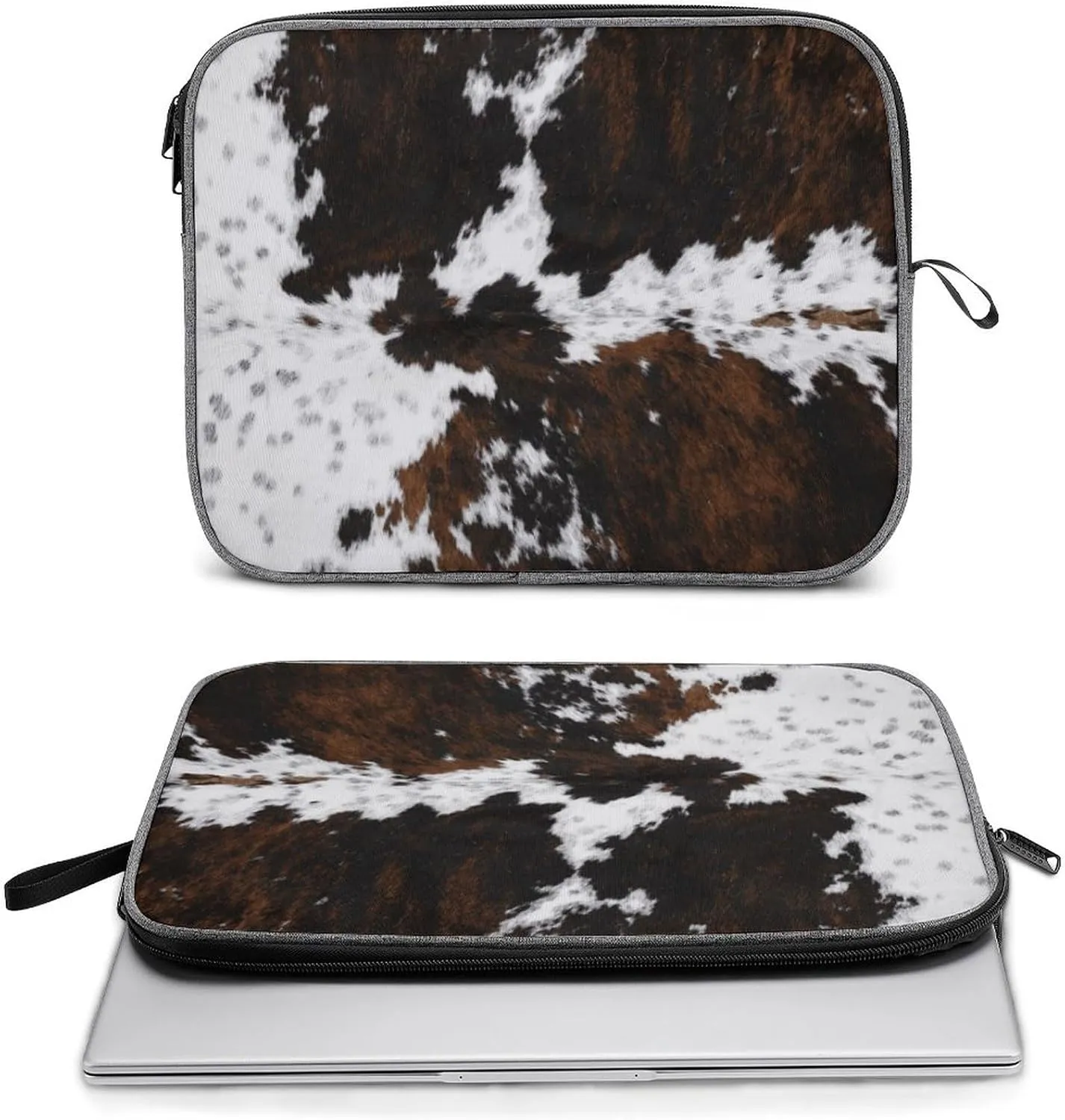 Green Boston Terrier Dogs Large Capacity Portable Laptop Case Unisex