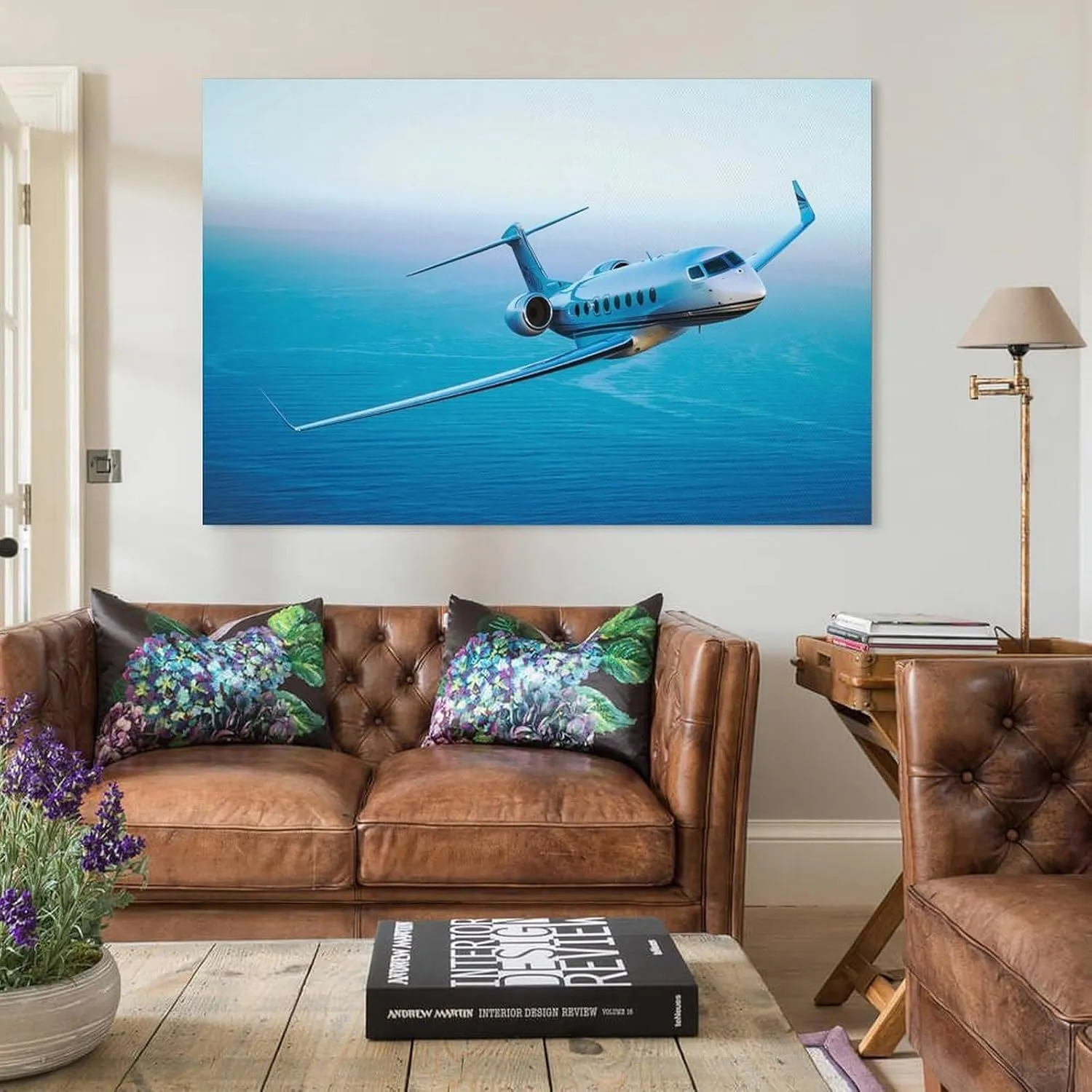Gulfstream G650 Aircraft Poster Canvas Wall Art Poster For Room Aesthetics And Decor Canvas Painting Posters And Prints Wall Art Pictures for Living Room Bedroom Decor 12x18inch(30x45cm) Unframe-styl