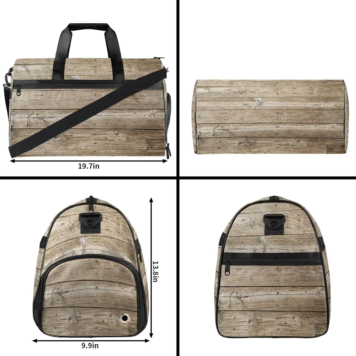 Gym Bag for Women Men Abstract Modern Floor Travel Duffle Bag with Shoe Compartment Waterproof Sports Tote Bags Large Overnight Weekender Bags for Travel Swimming Gym Yoga Dance