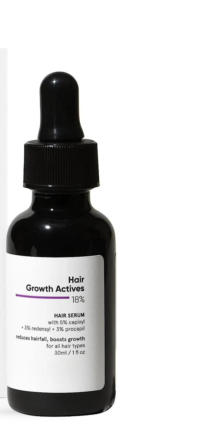 Hair Growth Serum With Redensyl, Anagain, Procapil, Capixyl & Baicapil 18% Hair Growth Actives | For Hair Fall Control | For Men & Women | 30 ml |1.01 Fl Oz