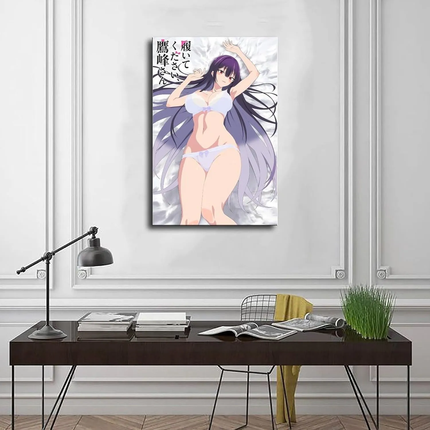 Haite Kudasai，Takamine-san Anime Canvas Poster Bedroom Decor Landscape Office Room Decor Gift Frame:24x36inch(60x90cm)