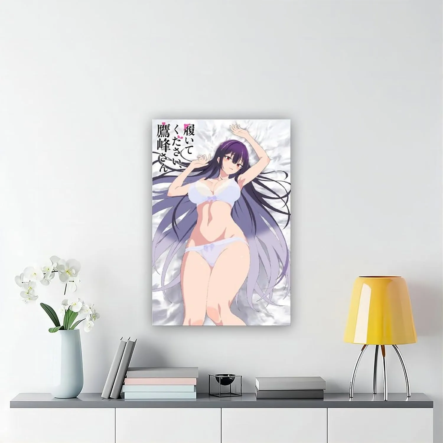 Haite Kudasai，Takamine-san Anime Canvas Poster Bedroom Decor Landscape Office Room Decor Gift Frame:24x36inch(60x90cm)