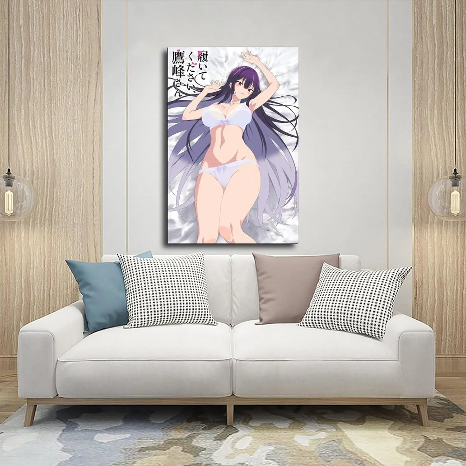 Haite Kudasai，Takamine-san Anime Canvas Poster Bedroom Decor Landscape Office Room Decor Gift Frame:24x36inch(60x90cm)