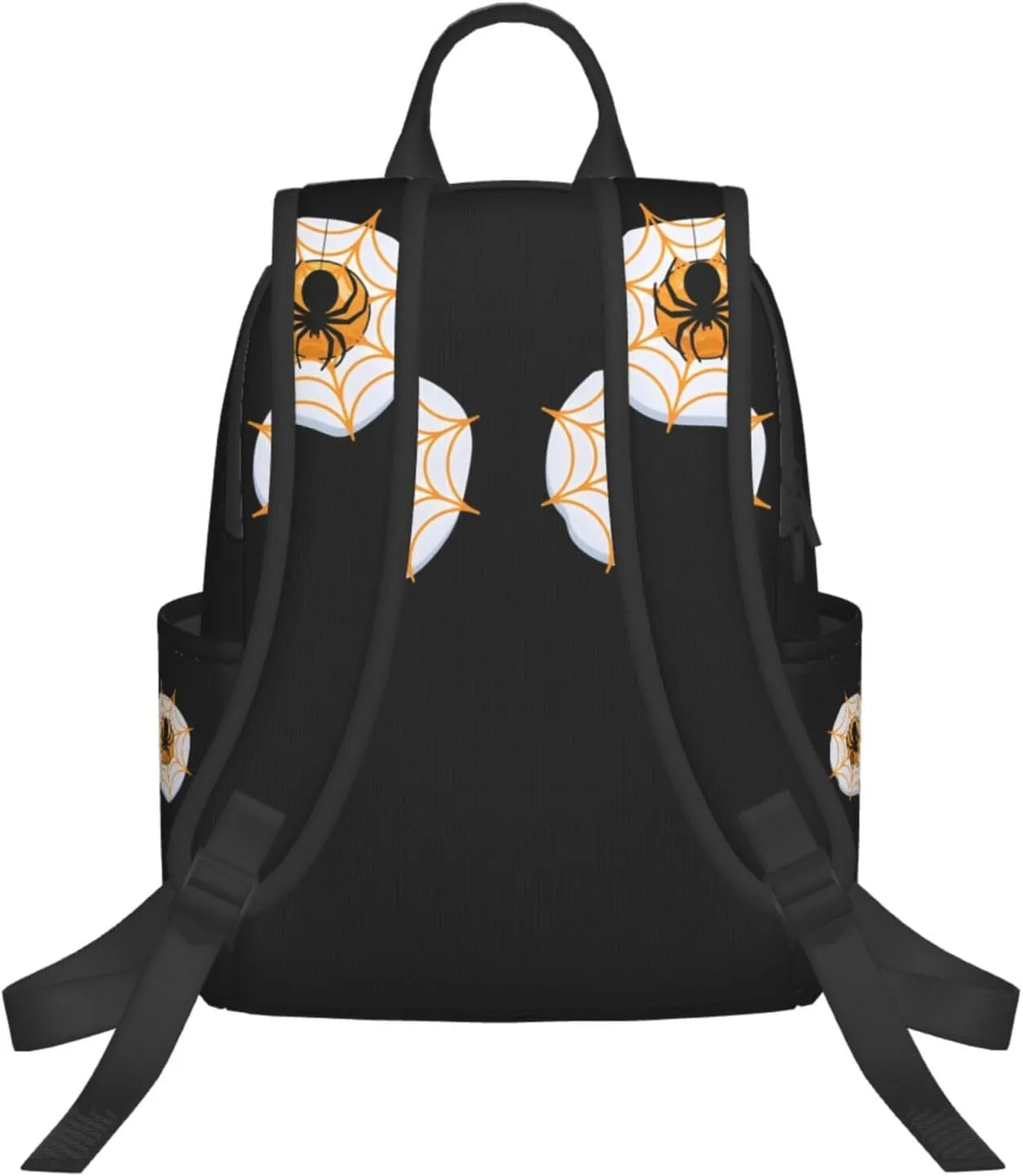 Halloween Eggs Boobs Spider Casual Backpacks Large Capacity Laptop Backpack Sports Rucksack Travel Daypack Adjustable Shoulder Strap Work Bag for Outdoor Camping