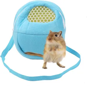 Hamster Carrier Bag, Guinea Pig Carrier Portable Breathable Outgoing Bag Small Animal Carrier Bag Guinea Pig Carrier Pet Carrier Bag Hamster Rat Cat Rabbit Pet Sling Carrier Backpack