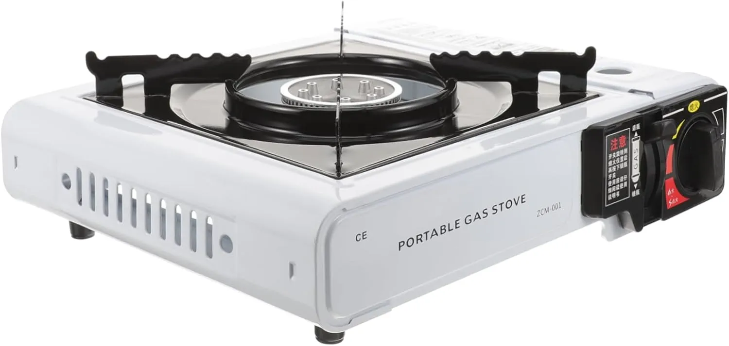 HANABASS Portable Gas Stove Outdoor Wok Stove Multi-Function BBQ Camping Supply