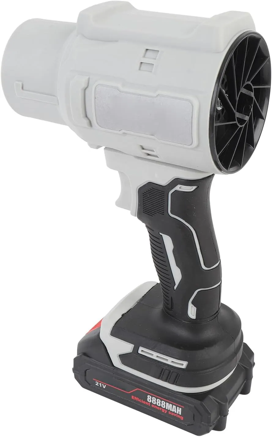 Handheld Electric Dust Blower, Multifunctional Small Cordless Leaf Blower High Hardness Portable for Camping (US Plug)