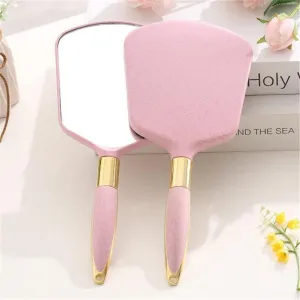 Handheld Makeup Mirror Dresser Compact Mirror Home Makeup Dressing Mirror (Color : B, Size