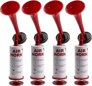 Handheld Pump Air Horn, Banhao Warning Cheering Horns Sports Events Loud Noise Maker Safety for Boats Cars Party Graduation Aggressive Animals