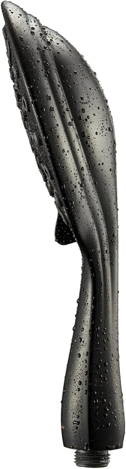 Handheld Shower Head, 6" Oil-Rubbed Bronze Face 6 Spray Setting Shower Head with High Pressure, Brass Swivel Ball Mount and Extra Long Flexible Stainless Steel Hose