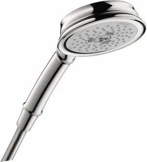 hansgrohe Croma 100 Classic Easy Install 5-inch Handheld Shower Head Classic 3 Full, Pulsating Massage, Intense Turbo 04072000