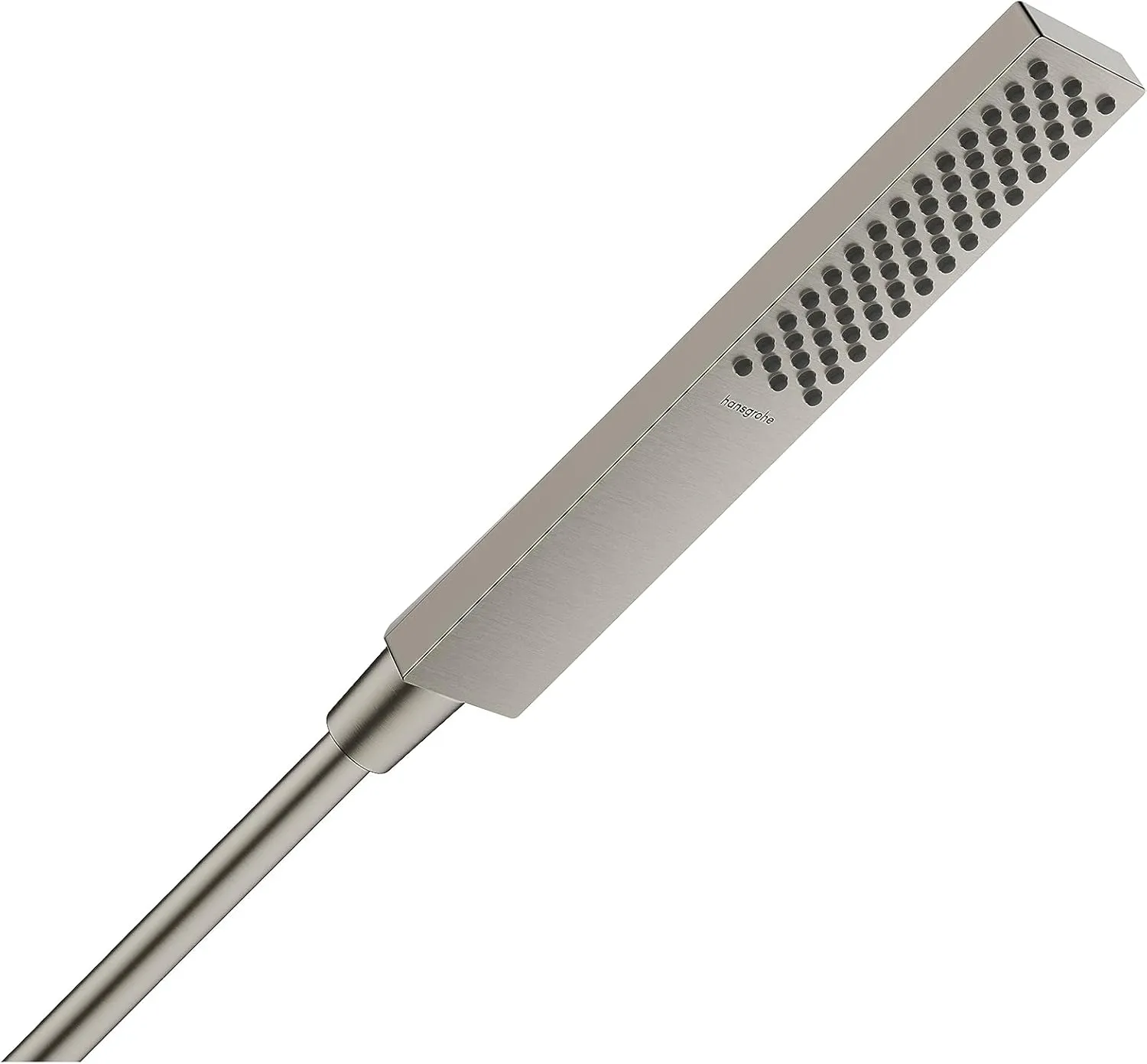 hansgrohe Pulsify E 2-inch Modern Handheld Shower Head 1-Spray PowderRain in Brushed Nickel, 24322821, 2.5 GPM