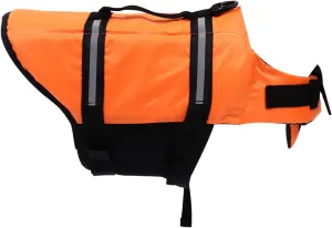 Happyyami Vest with Reflective Strips Flotation Swimsuit for Pets for Swimming Beach Boating Tear Resistant