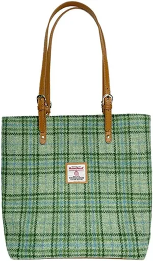 Harris Tweed Tote bag Retro Plaid Large Capacity Handbag Versatile Shoulder Bag