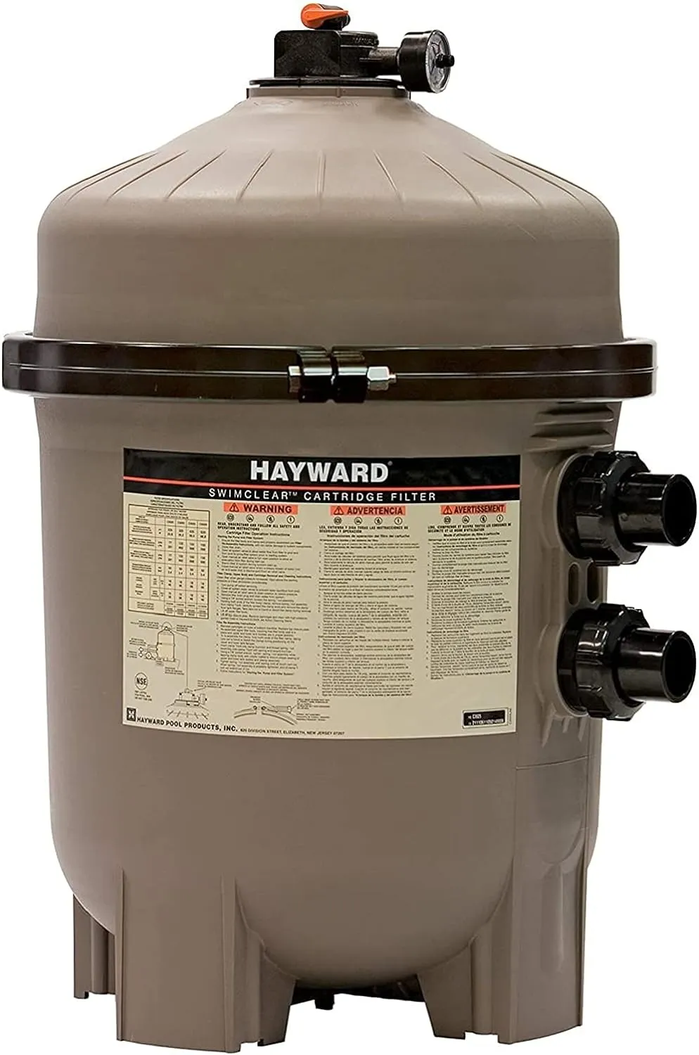 Hayward W3DE3620 ProGrid Diatomaceous Earth DE Pool Filter for In-Ground Pools, 36 Sq. Ft.