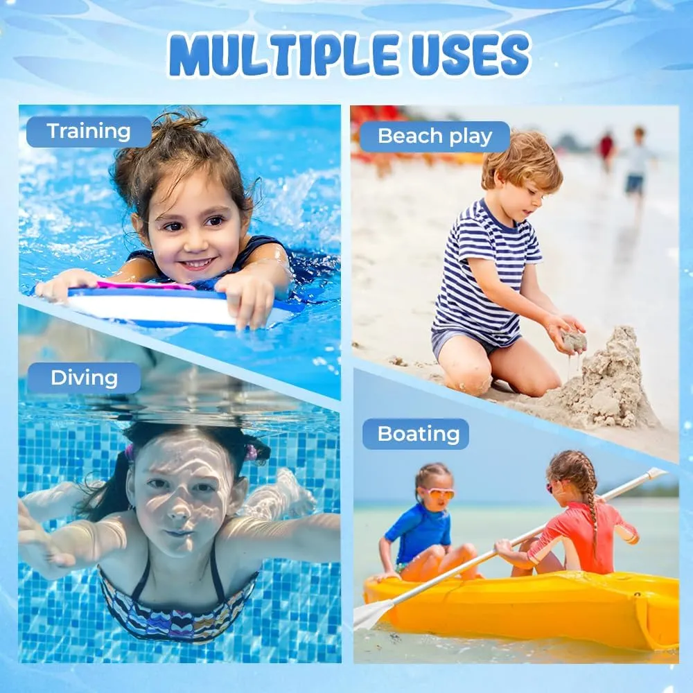 HD Children's Large Frame Waterproof and Anti-fog Swimming Goggles, 2025 New Kids Swim Goggles with Nose Cover