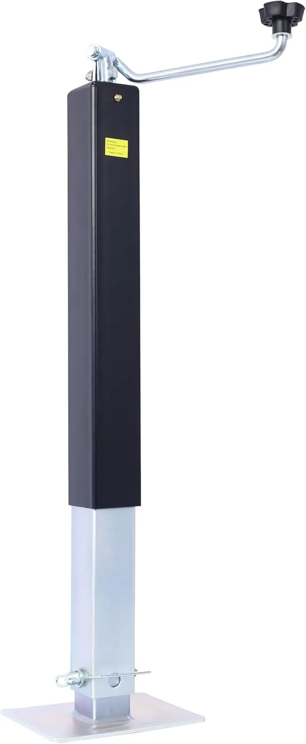 Heavy Duty 8,000 lbs. top Wind Weld on Square Tube Drop Leg Jack Boat Trailer Jack (8000lbs)
