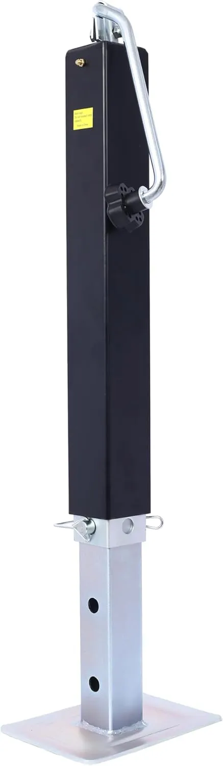 Heavy Duty 8,000 lbs. top Wind Weld on Square Tube Drop Leg Jack Boat Trailer Jack (8000lbs)