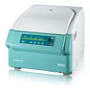 Hettich 460BOTTLE-250-BC Model Rotanta 460 Benchtop Centrifuge with Bio-Containment Lid, 4 Places, 90° Swing-Out, 250ml Tube Capacity, 115V