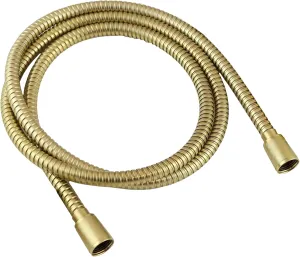 High Sierra Showerheads® - Shower Hose Brushed Gold Finish with Non-Toxic and Safe Silicone Inner Tube – Extra Long, Flexible Shower Hose – 72 Inches – 304 Stainless Steel