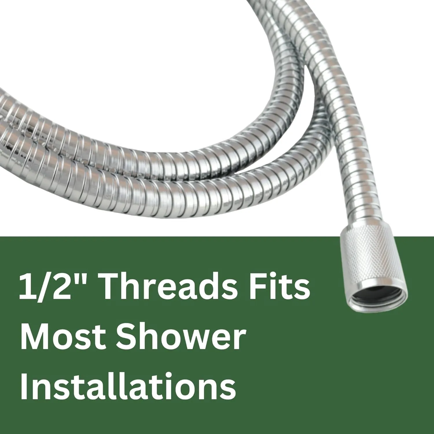 High Sierra Showerheads® - Shower Hose Brushed Gold Finish with Non-Toxic and Safe Silicone Inner Tube – Extra Long, Flexible Shower Hose – 72 Inches – 304 Stainless Steel