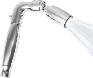 High Sierra Showerheads® - Solid Metal Handheld Shower Head with Pressure and Flow Control Valve - High-Flow 2.0 GPM - Chrome