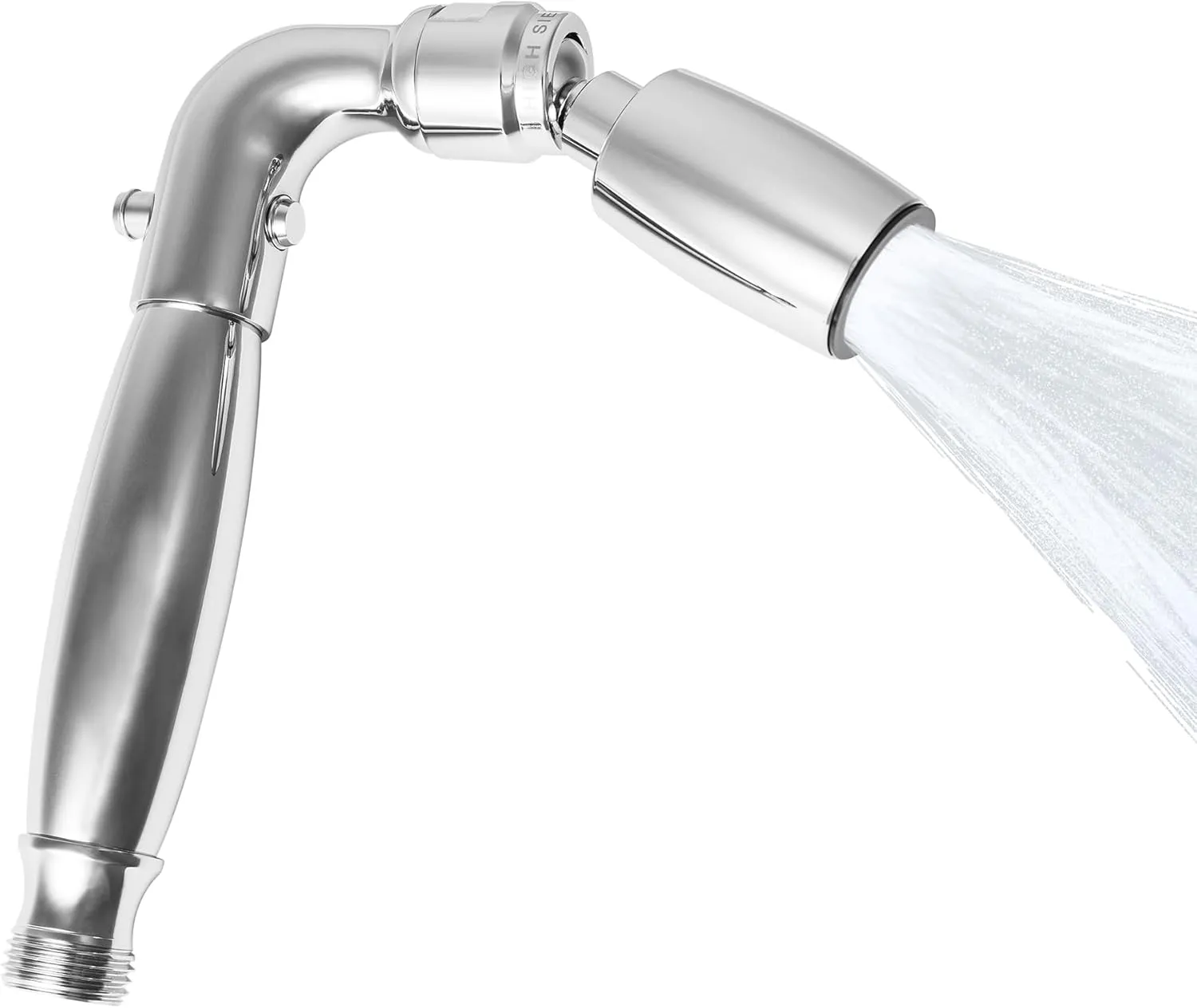 High Sierra Showerheads® - Solid Metal Handheld Shower Head with Pressure and Flow Control Valve - High-Flow 2.0 GPM - Chrome