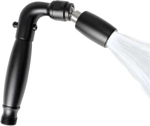 High Sierra Showerheads® - Solid Metal Handheld Shower Head with Trickle Valve & Limescale Resistant Insert - WaterSense Certified Ultra Low Flow 2.0 GPM: Matte Black Finish