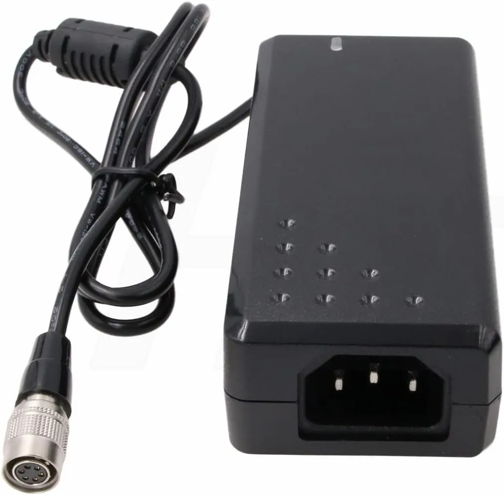 Hirose 6 Pin 12V AC DC Power Supply Adapter for Jai GO, Basler Camera ace GigE, Aviator CL, Racer, Runner, Imaging Source GigE, AVT Mako U 24W