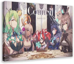 Hololive Ceres Fauna Hakos Baelz Nanashi Mumei Ouro Kronii Tsukumo Sana Anime Girl Poster Canvas Poster Wall Art Decor Print Picture Paintings for Living Room Bedroom Decoration Frame: Frame-styl