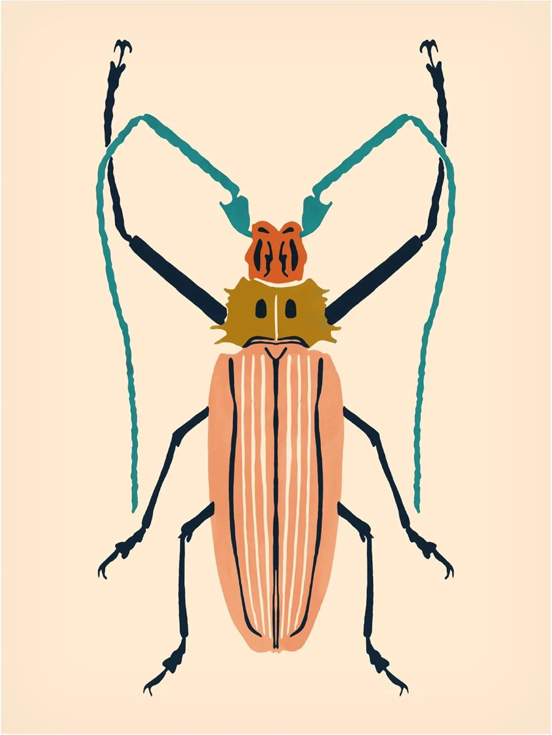 HOME DEPOT EXCL Victoria Barnes 'Beetle Bug IV' Canvas Art