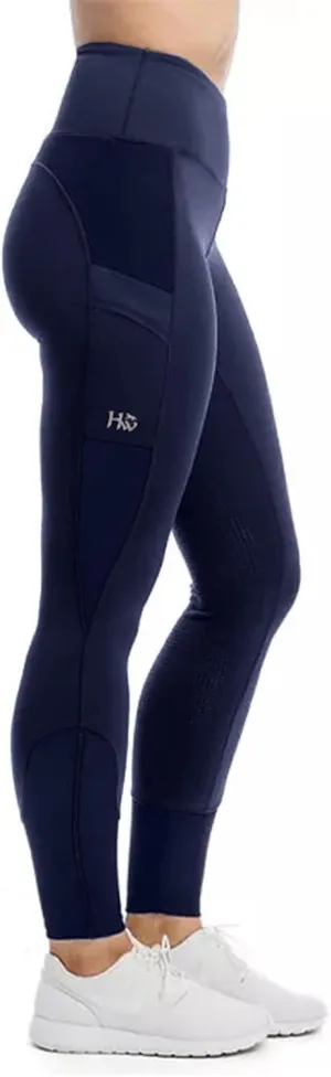 Horseware Womens Silicone Riding Tights Dark Navy Medium