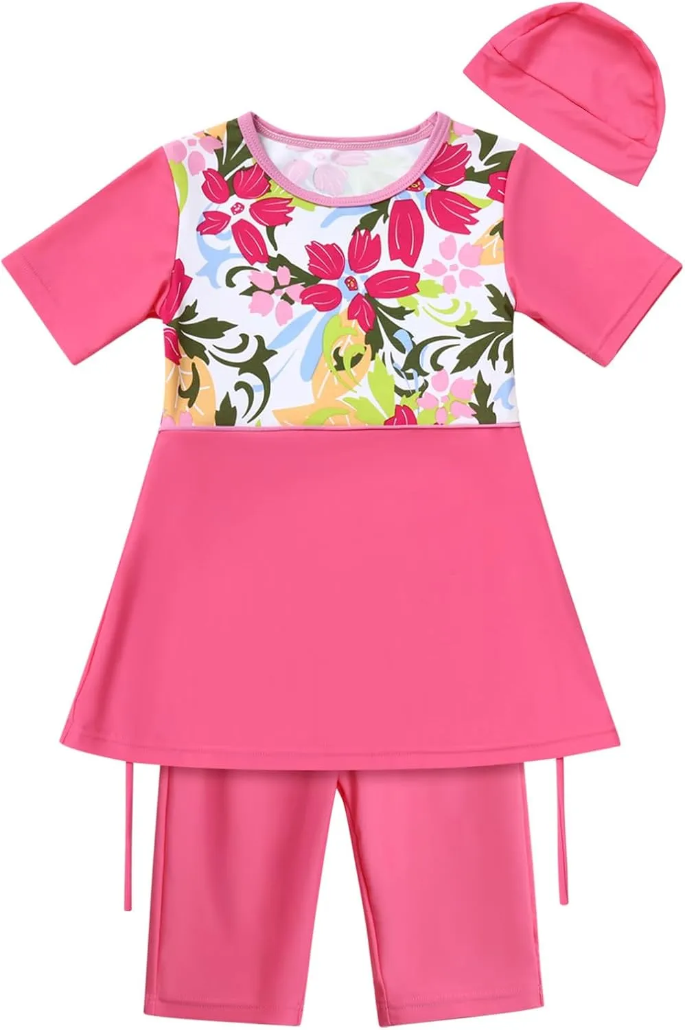 IBTOM CASTLE Kids Girls Modest Swimwear Swimsuit Burkini Long Sleeves Shirts Pants Hijab Islamic Muslim ​Bathing Suit