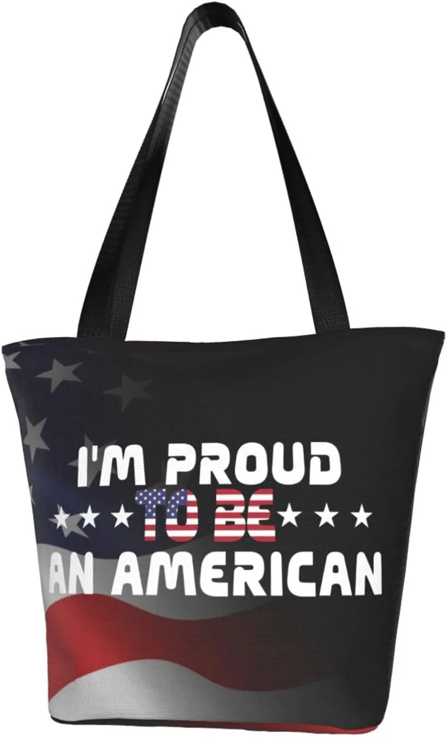 I'M Proud To Be An American Fashion Shoulder Bag Large Capacity For Man Or Woman