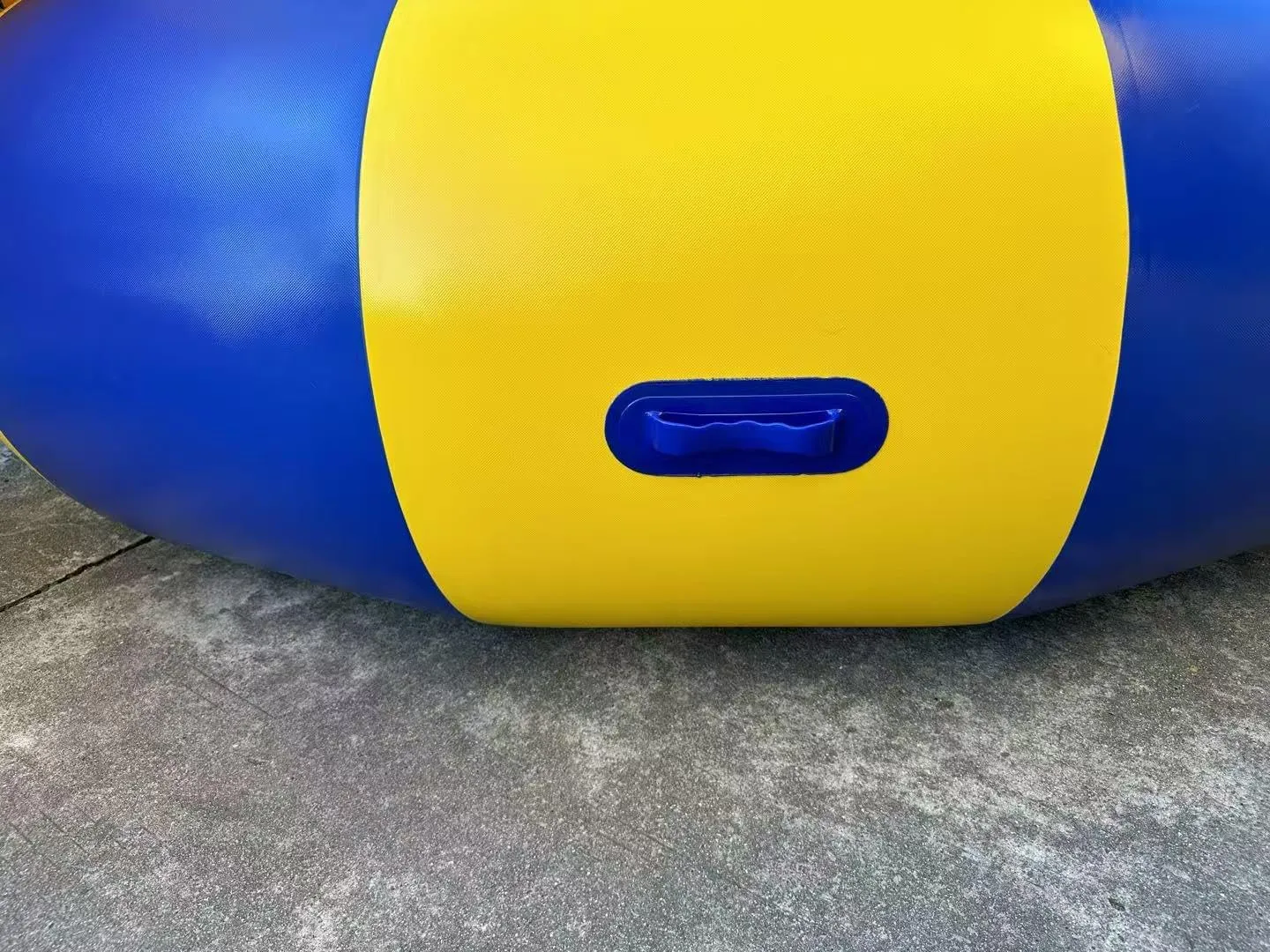 Inflatable Water Trampoline with Slide Jumping Bag Climbing Ladder, Waterproof Lake Trampoline for Adults and Children, Suitable for Adult/Children Water Park,10ft