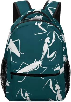 Insect Mantis Travel Backpack Lightweight Shoulder Bag Daypack for Work Office