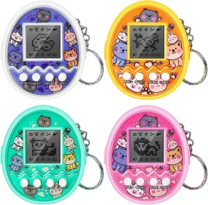 Interactive Toy Digital Pet - Virtual Electronic Pets Video Game Party Favors for Kids Video Game Keychain Video Game Party Supplies