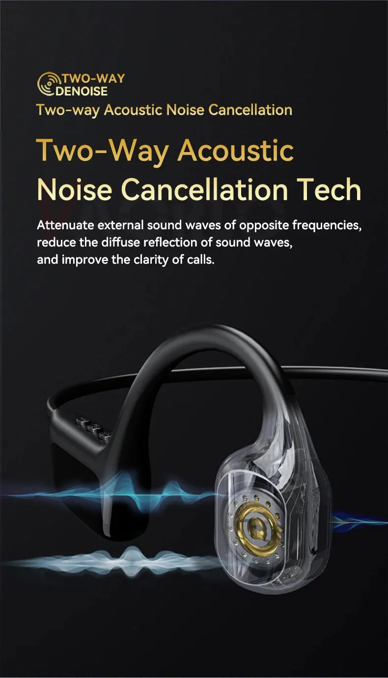 #IPX8 Waterproof Bone Conduction Wireless Headphone Bluetooth 5.4 32GB RAM MP3 Player HIFI Music Sport Swimming Headset With Mic