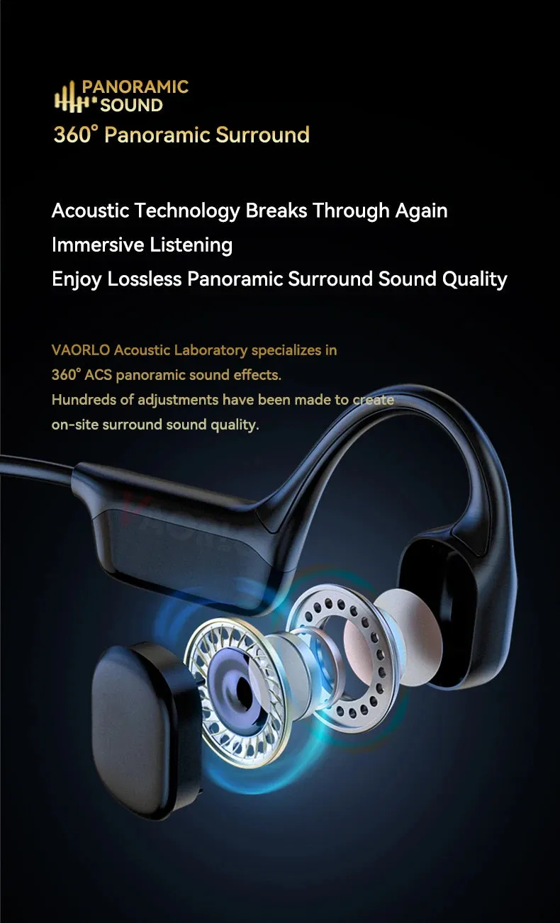 #IPX8 Waterproof Bone Conduction Wireless Headphone Bluetooth 5.4 32GB RAM MP3 Player HIFI Music Sport Swimming Headset With Mic